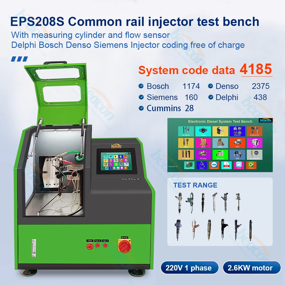 Picture 5: EPS208S Auto Repair Common Rail Injector Test Bench Updated with Coding and over 7000 Test Data Nozzle Tester Engine Analyzer