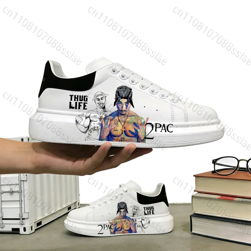 

Tupac 2pac rapper student teenager Adult mens boy High Quality lightweight breathable casual Sports shoes suitable gift