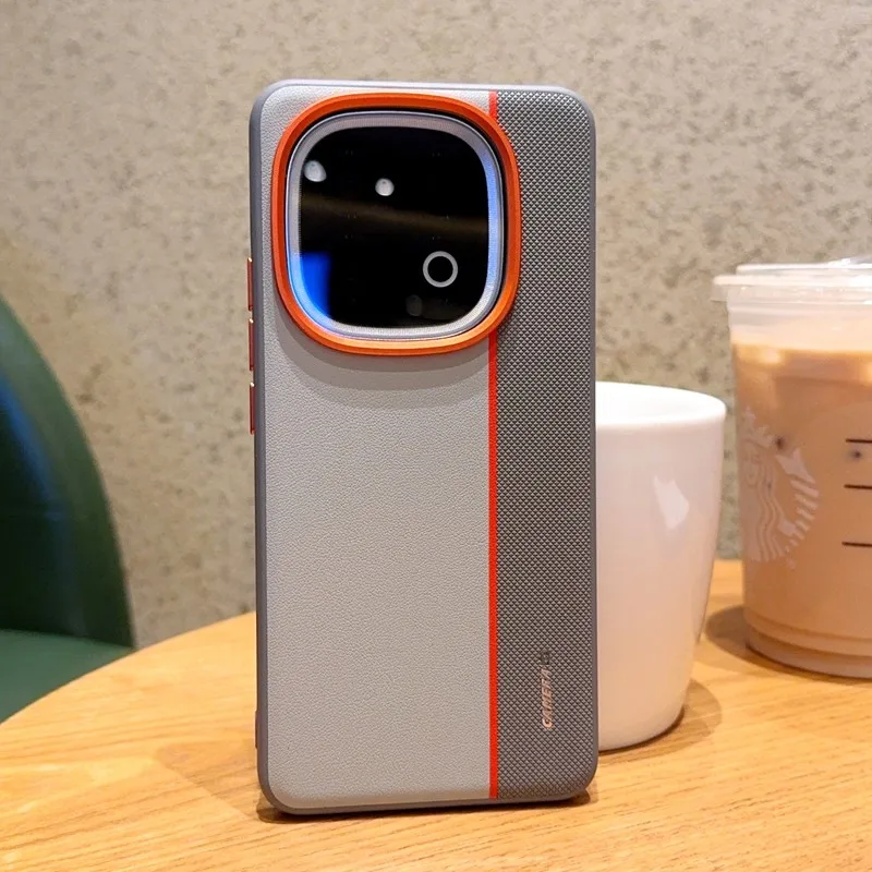 

Чехол для Vivo iQOO 13, высококачественный чехол из искусственной кожи ELVEV, жесткий защитный чехол для камеры из ПК, чехол для телефона