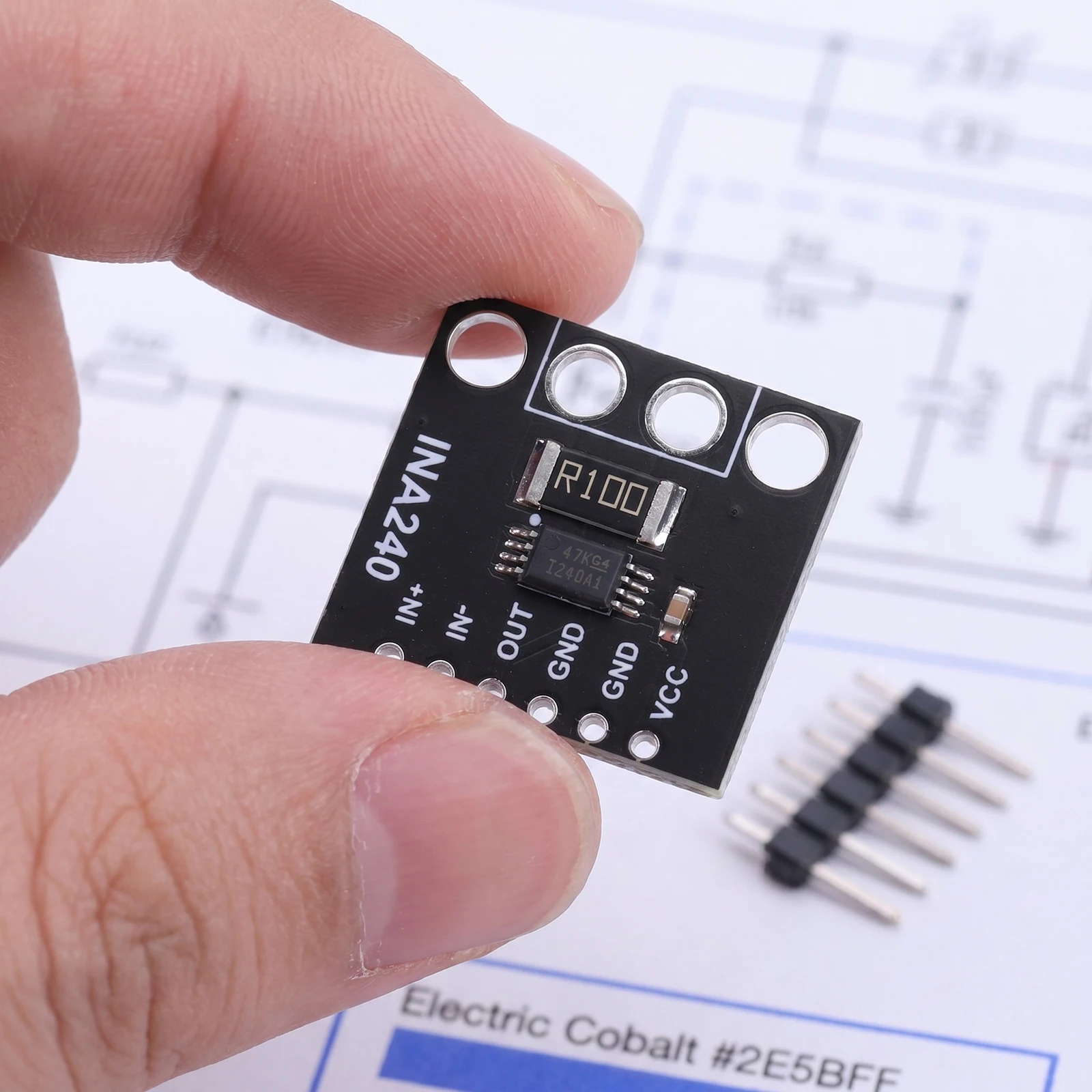 INA240 Bidirectional Current Detection Amplifier High-Precision Bidirectional Current Sensing Module for Industrial Automation