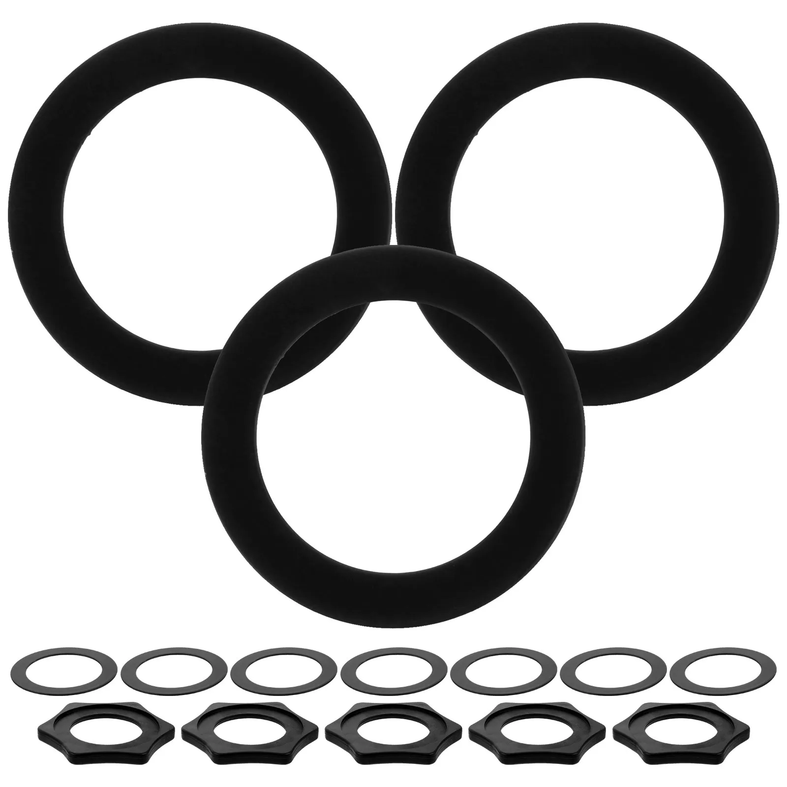

5 Sets Microphone Skid Ring Protective Cover Replacement Shield Rubber Rings Protector