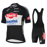 Alpecin Pro Cycling Jersey Sets Men Bib Shorts Bicycle Short Sleeve Bicicleta Clothing Bike Maillot Ciclismo Hombre Black Sets