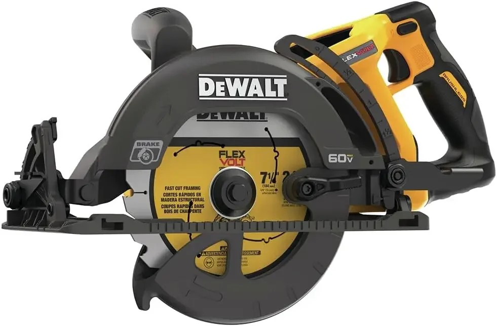 DEWALT FLEXVOLT 60V MAX* Circular Saw for Framing, 7-1/4-Inch, Tool Only (DCS577B)