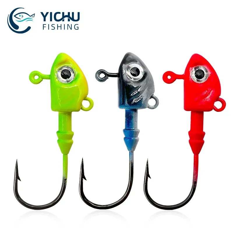 10g/15g/20g/28g/40g Lead Head Bait Fish Hook, Swimming Hook, Saltwater Fishing Hook, Flat Fish Hook