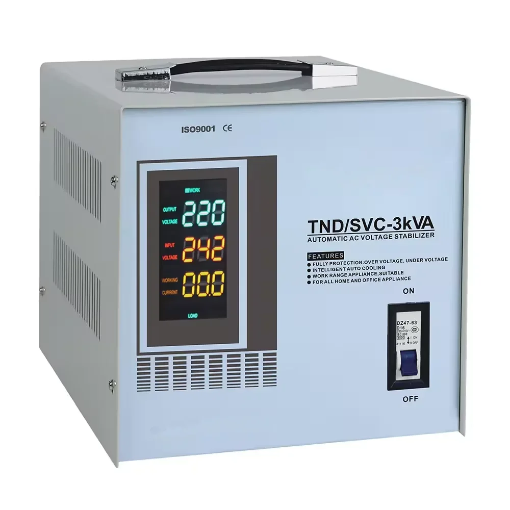 5KV  TND Type Single Phase Ac Automatic  Voltage  Regulator  Stabilizer   120v Electrical Stabilizer Used In Electricity