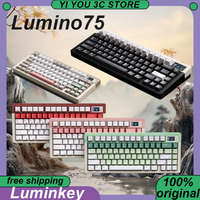 Luminkey Lumino75 Mechanical Keyboard Wireless Tri-mode Gaming Keyboards Hot Swap CNC Aluminium Alloy Gasket PBT 80Keys PC Gift