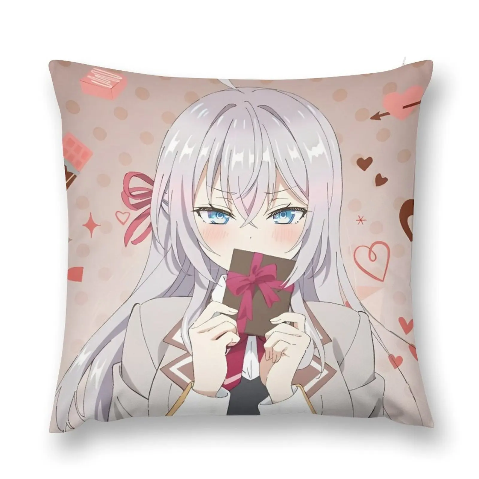 Alya Sometimes Hides Her Feelings in Russian - Alisa Mikhailova Kujou Throw Pillow Decorative Cushion Pillow Cases pillow