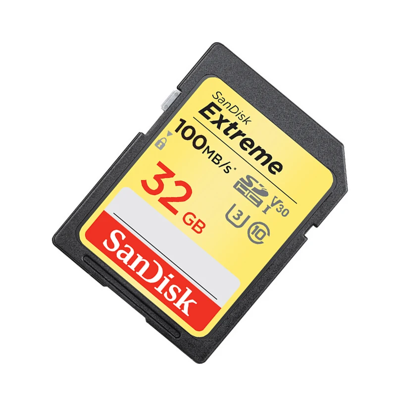 

SanDisk Memory Card Extreme SD Card 4K UHD 32GB SDHC 64GB 128GB 256GB SDXC C10 U3 V30 up to 180M/s For 1080p 3D Full HD Camera