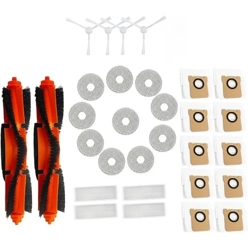 

【A16Z】Accessories For Xiaomi For Mijia M30 Pro Replacement Parts Side Brush Roller Hepa Filter Dust Bag Mop Cloth