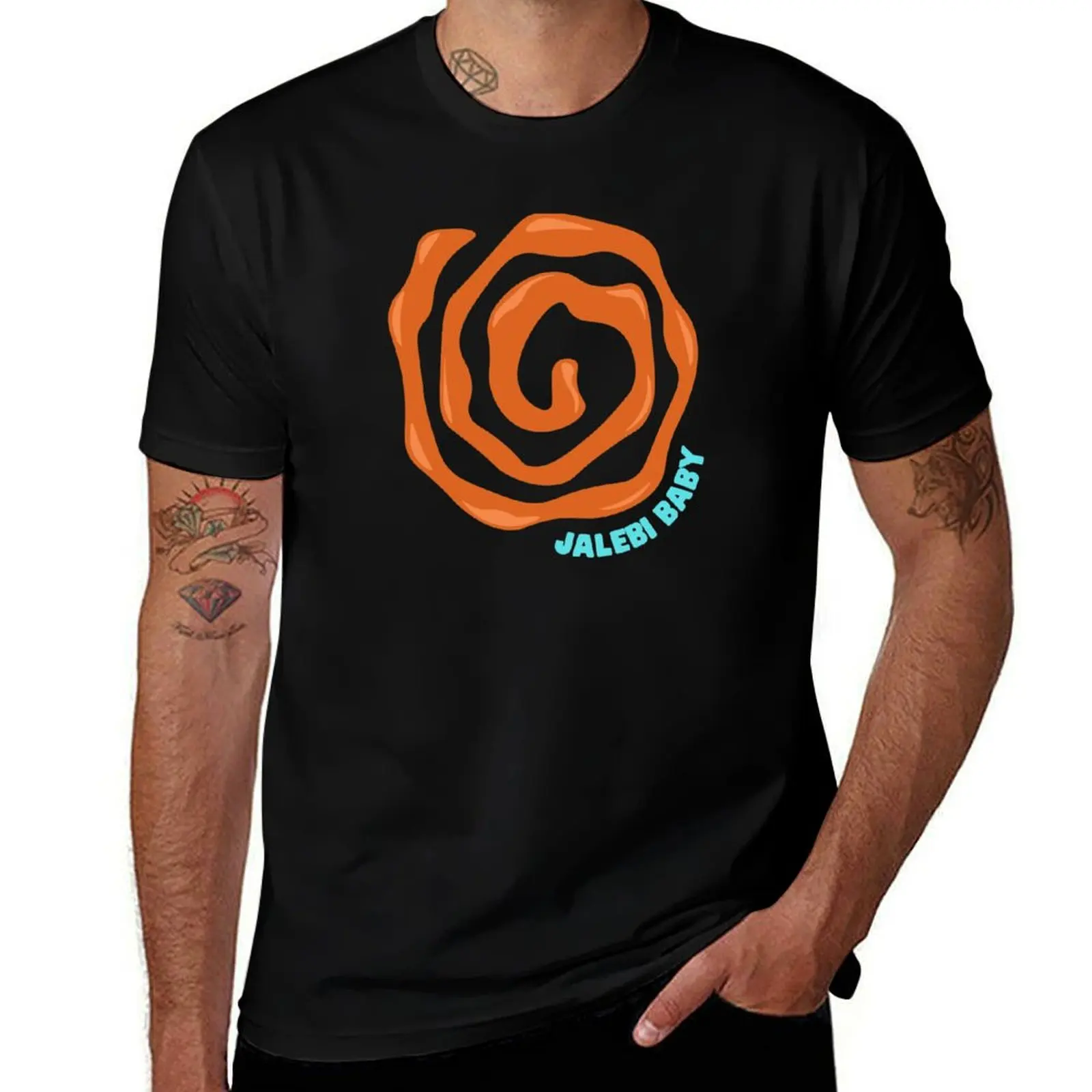 Cute Indian Hindi Jalebi Baby Sweets T-Shirt Basic Comfort Fit for Men T-Shirt