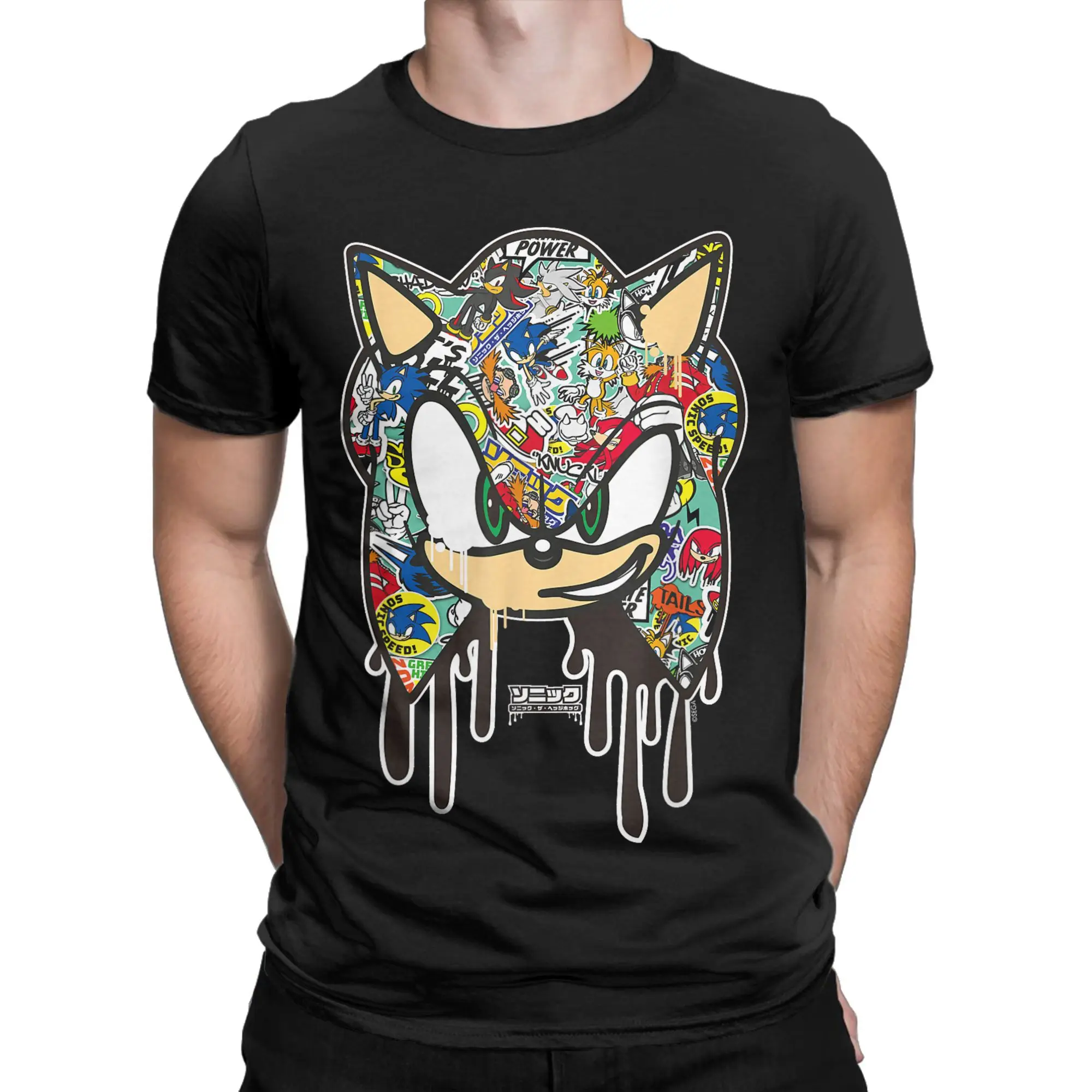 Urchin Gotta Go Fast T Shirt Video Game T-Shirts Short-Sleeved Vintage Tops Summer 100 Cotton O Neck Plus Size 5XL Tees