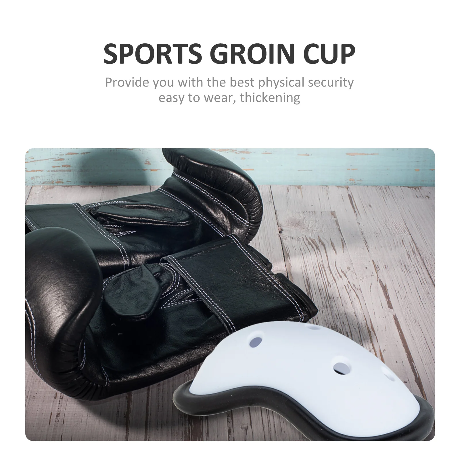 

2Pcs Mens Crotch Protector Breathable Athletic Cup Strong Shock Absorption Boxing Football Sports Supply Athletic Cup
