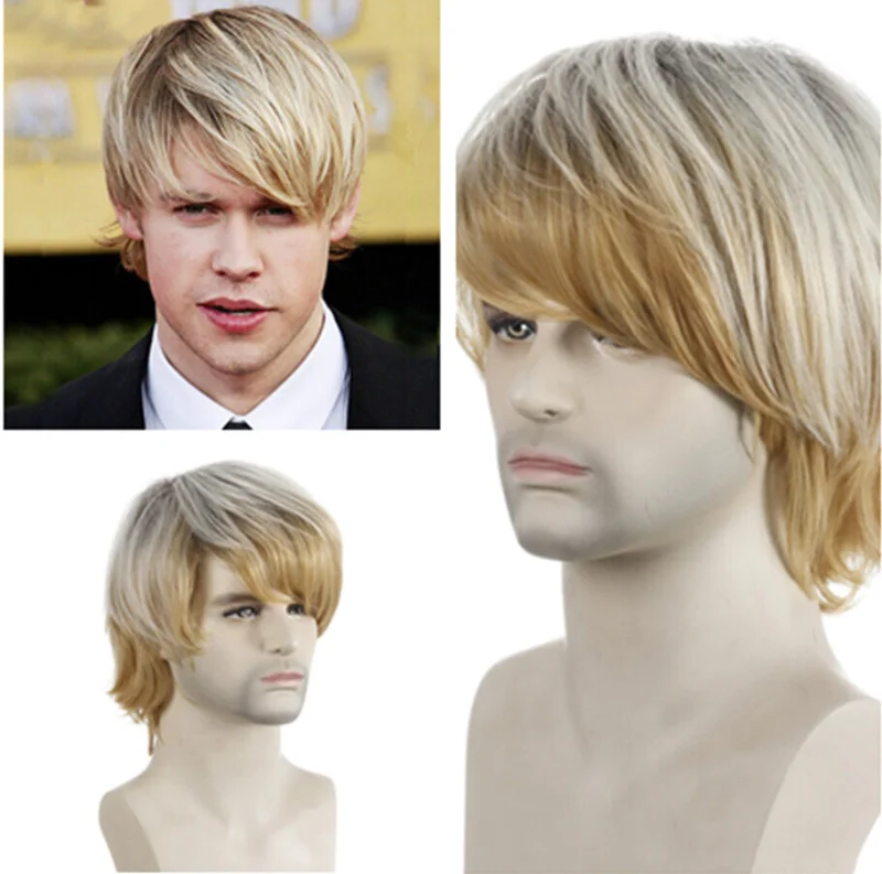 9 نمط شعر مستعار للرجال رجل شعر طبيعي قصير أسود براون الباروكات