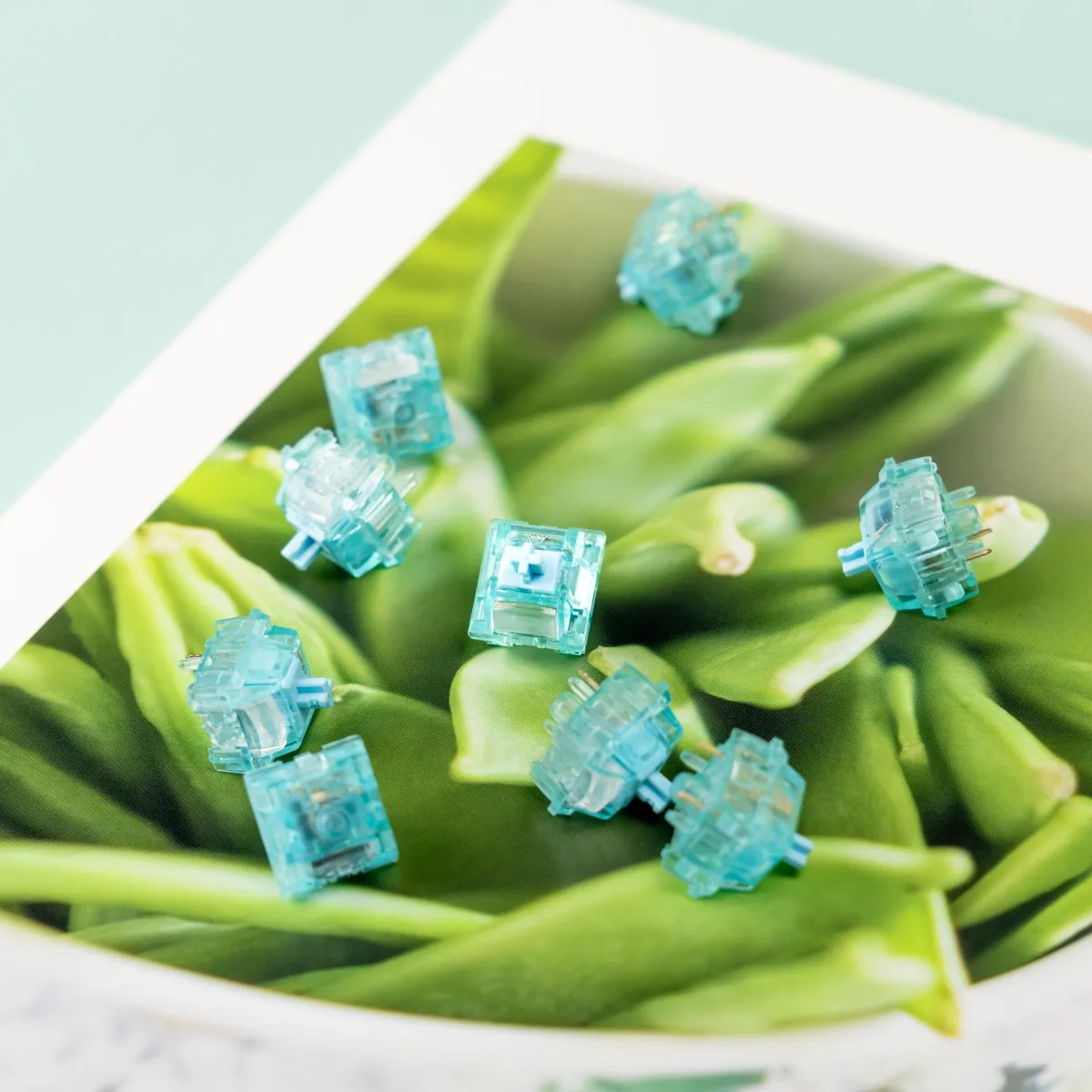 Blue Tears Switch 43g Linear Pre-Lubed 5 Pins HotSwap POM Stem Silent  Switches For Mx Mechanical Keyboard 기계식 키보드 축
