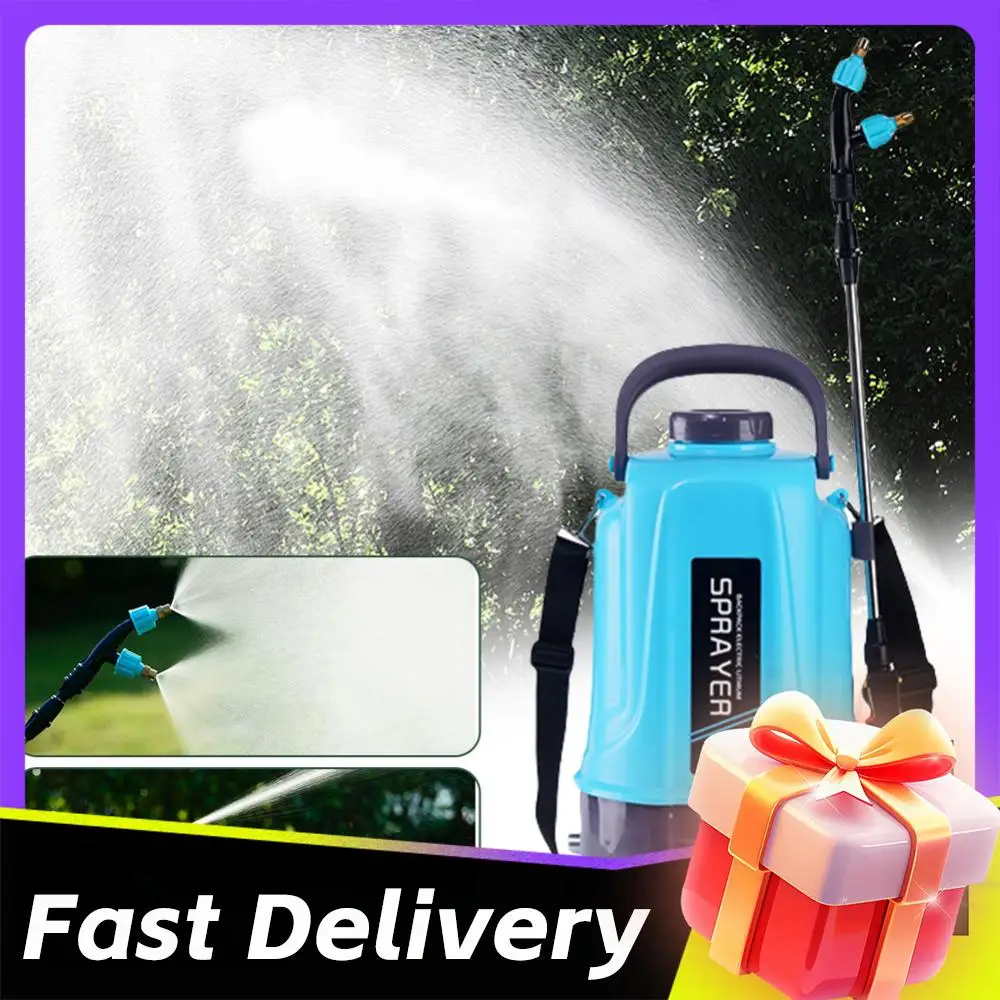 

5L Battery Powered Sprayer with 5 Mist Nozzles Plant Sprayer with Adjustable Shoulder Strap Water Sprayer for Lawn and Garden