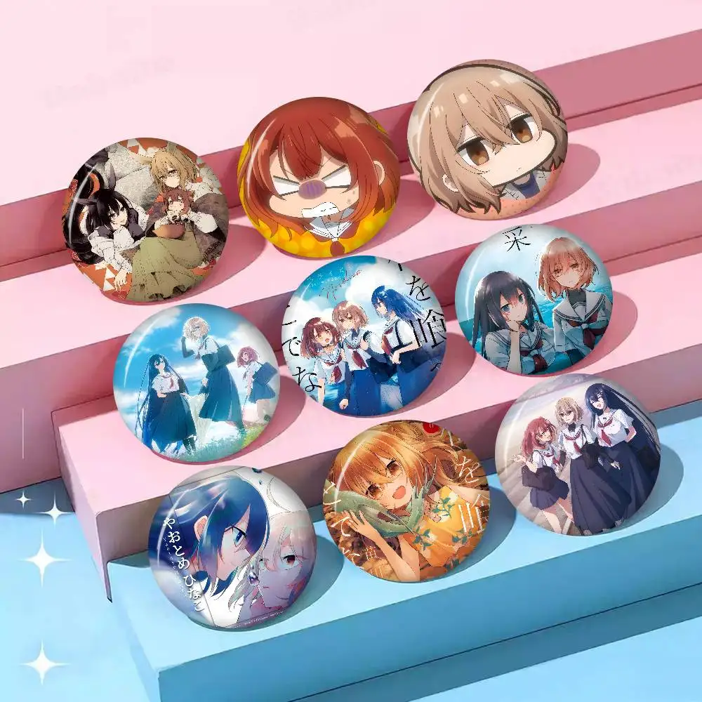 Anime-Pins aus der Serie „Dieses Monster will mich essen“ – Lustige Anstecknadeln, interessante Cartoon-Tier-Broschen, Geschenk-Accessoire für Rucksäcke und Kleidung
