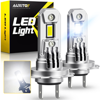 2Pcs AUXITO Q16 H7 Car LED Bulb Turbo Headlight 100W Powerul 20000LM Super White 6500K For Car High/Low Beam 12V Auto Lamp CSP