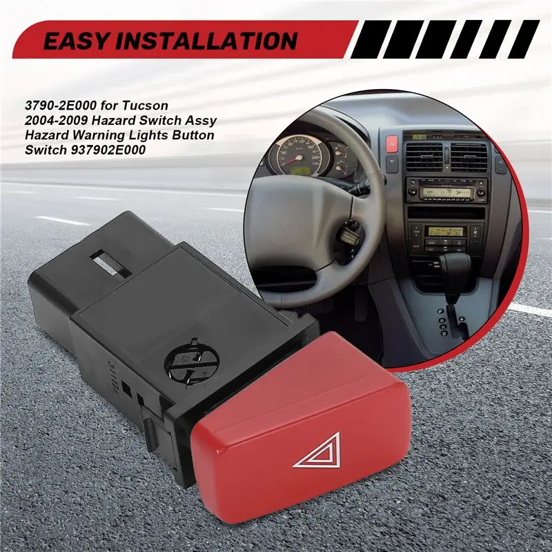 93790-2E000 For Tucson 2004-2009 Hazard Switch Assy Hazard Warning Lights Button Switch 937902E000 Top-Rated