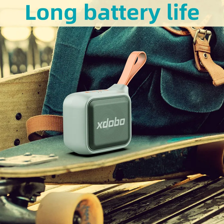 XDOBO 12W Portable Bluetooth 5.2 Speaker IPX7 Waterproof TWS TF Card Slot Type-C Charging With Silicone Handle For Outdoor Use