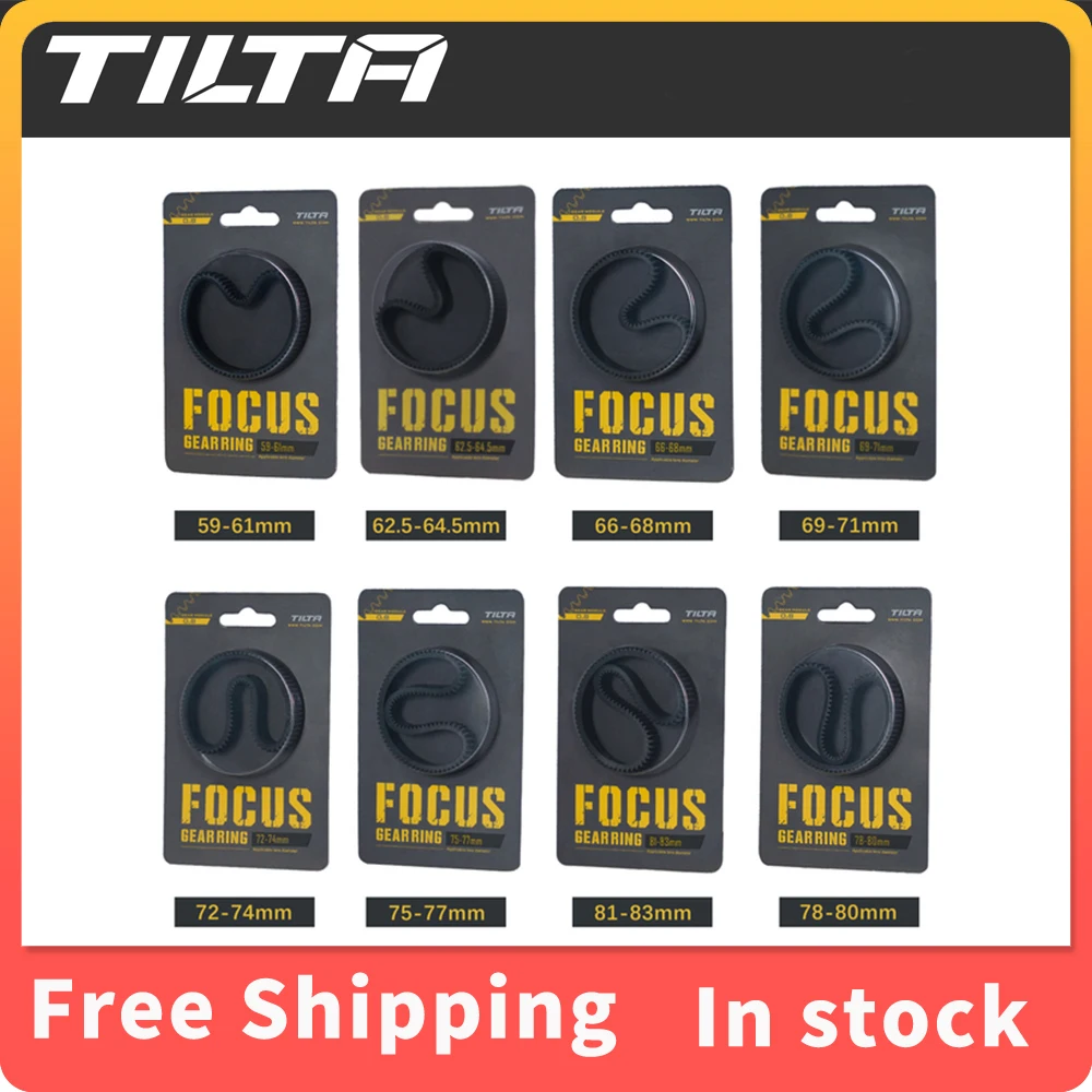 TILTA ไม่มีรอยต่อเกียร์โฟกัสแหวน 360 หมุนติดตามโฟกัสแหวน 46.5-90 สําหรับกล้อง SLR DSLR อุปกรณ์เสริม Tiltaing TA-FGR สําหรับ SONY