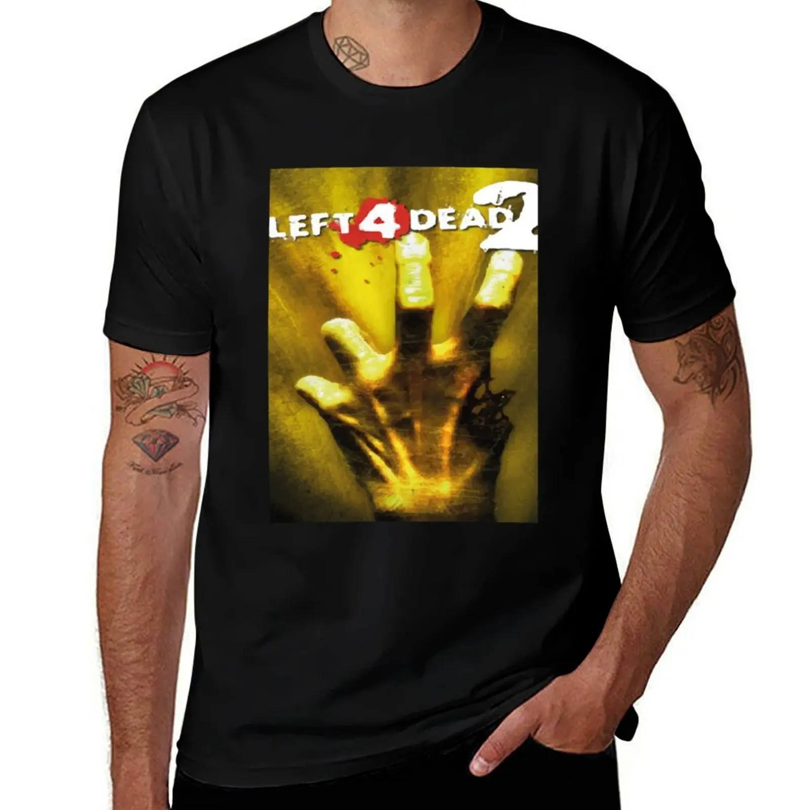 

Left 4 Dead 2 T-Shirt black cotton t-shirt plain for man package t shirt man plain t shirt for man 100 percent cotton T-Shirt