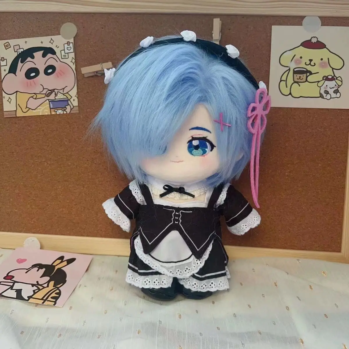 

20 см японское аниме Re ZERO, начиная жизнь в другом мире Rem, плюшевое платье, хлопковая кукла с одеждой, игрушки для детей, взрослых, подарки