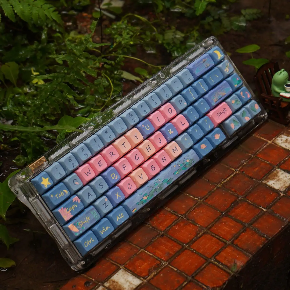 أغطية مفاتيح XDA Rose Gamer PBT Dye-sub لـ 61 63 64 67 68 75 84 87 ​ 96 104 108 لوحات المفاتيح الميكانيكية