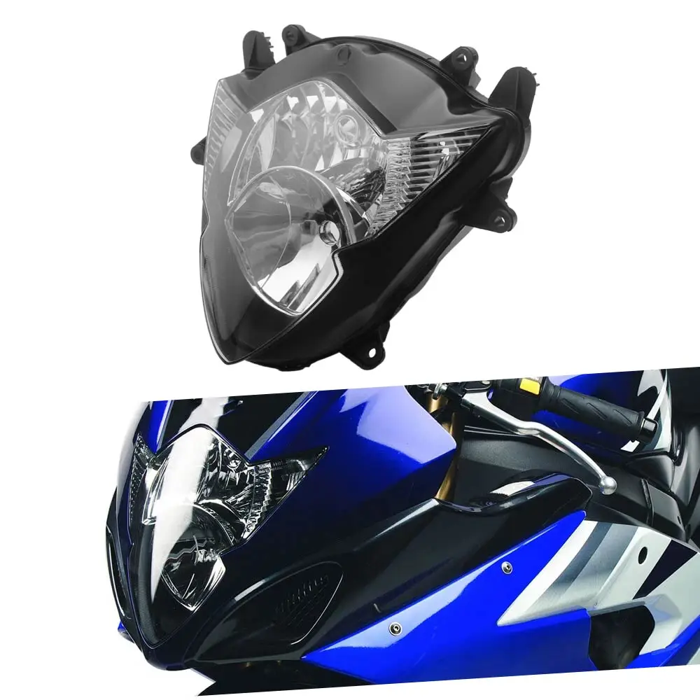 Headlight Lamp Assembly Housing Fits For Suzuki Gsx-R1000 Bandit Gsx650F/Fa/Fu/Fua 2005-2016 Abs Plastic Black Casing Clear Lens