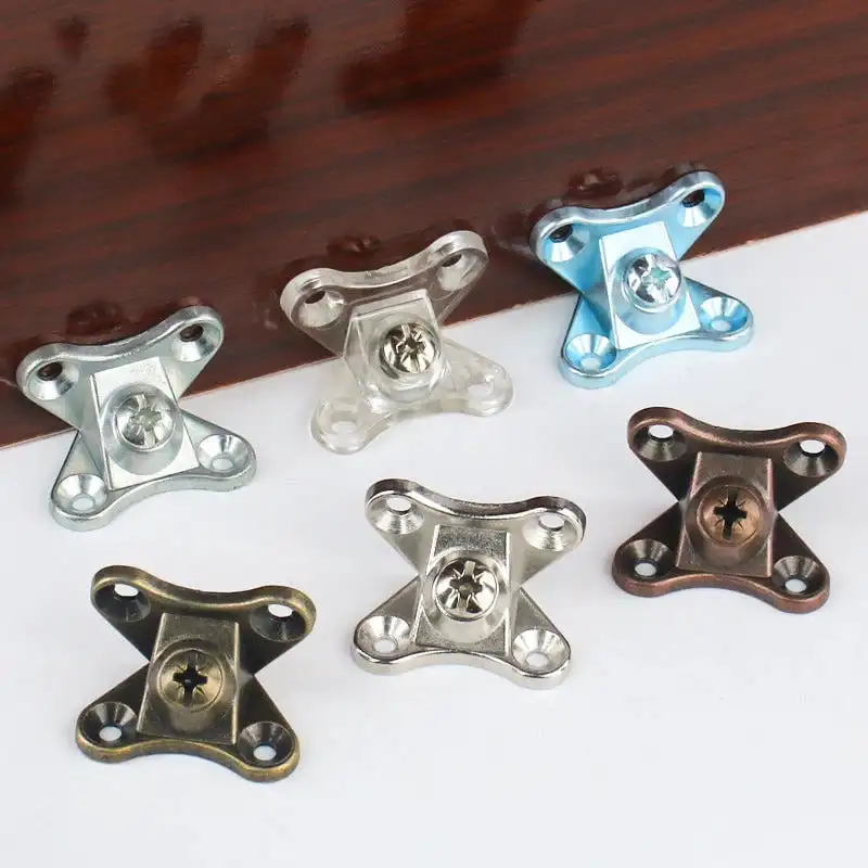 10PCS/Set Corner Connector Brackets Butterfly Combination Corner Code Plate Connection Fastener Furniture Hardware Accessories