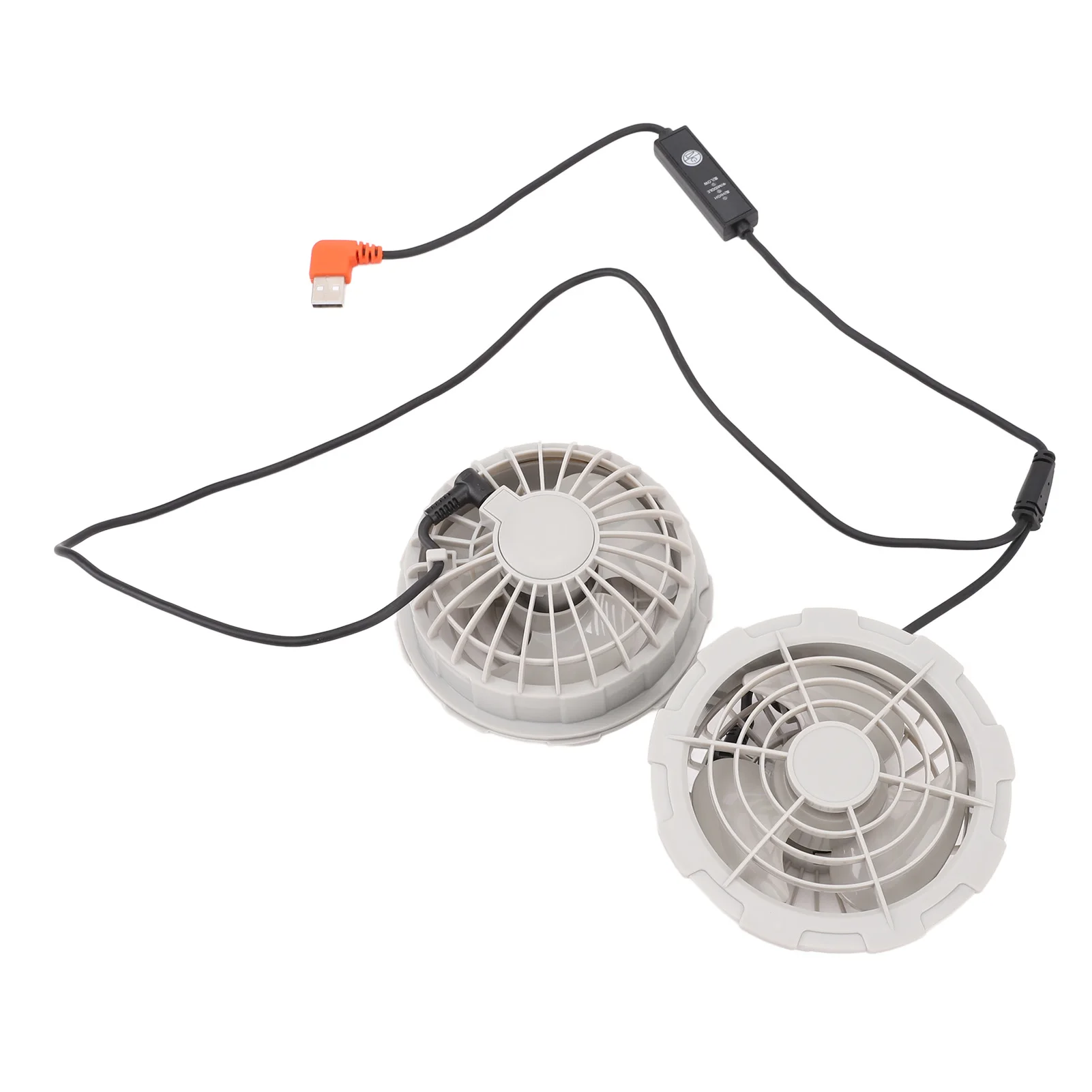 Air Conditioned Clothes Fan Adjustable Low Noise Brushless USB Powered Cooling Vest Fan for Cooling Jacket 5V