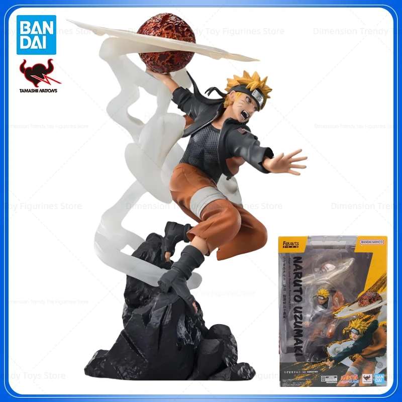 

In Stock Bandai Genuine Figuarts ZERO Anime Naruto Sage Art Lava Release Rasenshuriken Uzumakl Action Figure Model Toys Gift