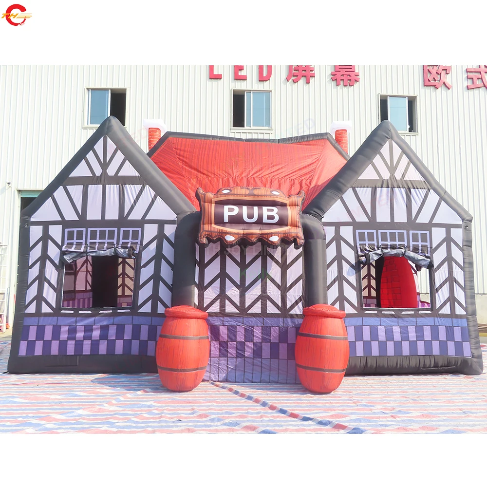 Free Door Shipping Inflatable Pub Tent Blow Up Inflatable Bar Tent Outdoor Irish Pub Event Tents for Sale