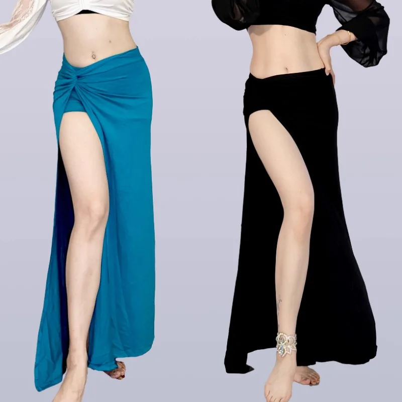 Gonna di danza del ventre Swegal personalizzata Nuovo abbigliamento di danza del ventre Vestito da pratica Gonna intrecciata Abiti indiani modali Abbigliamento da lezione da donna