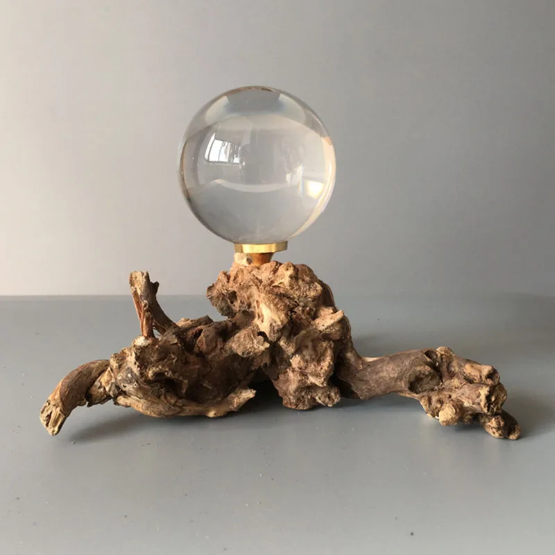 

Держатель для сфер из коряги (2 шт.), подходит для кристаллических сфер диаметром 30-60 мм, деревянная подставка-основание для демонстрации, для украшения дома и комнаты