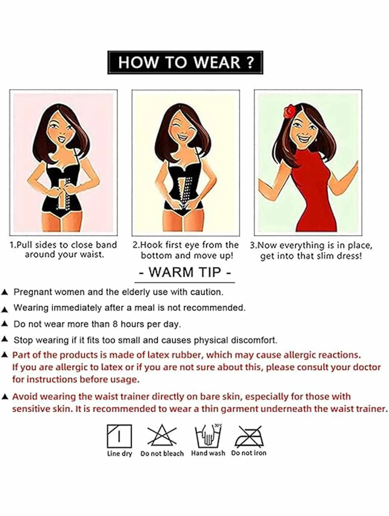 Corsetto di corte europeo e americano di nuovo stile con fibbie a tre file, cerniera e cintura in vita - Intimo modellante per il corpo, Addome-Tig