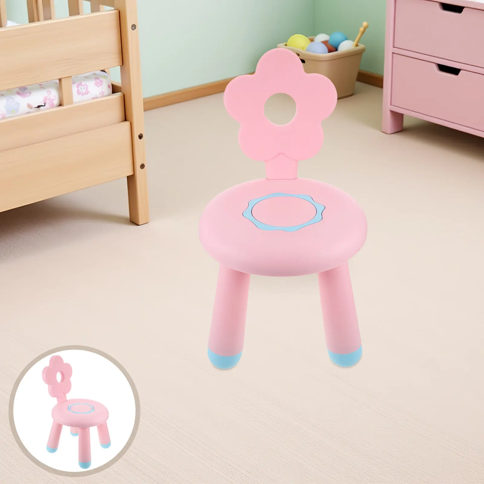 cute-cartoon-children's-stool-thickened-plastic-kids-step-stool-for-shower-bathroom-kitchen-entrance-shoe-changing-portable