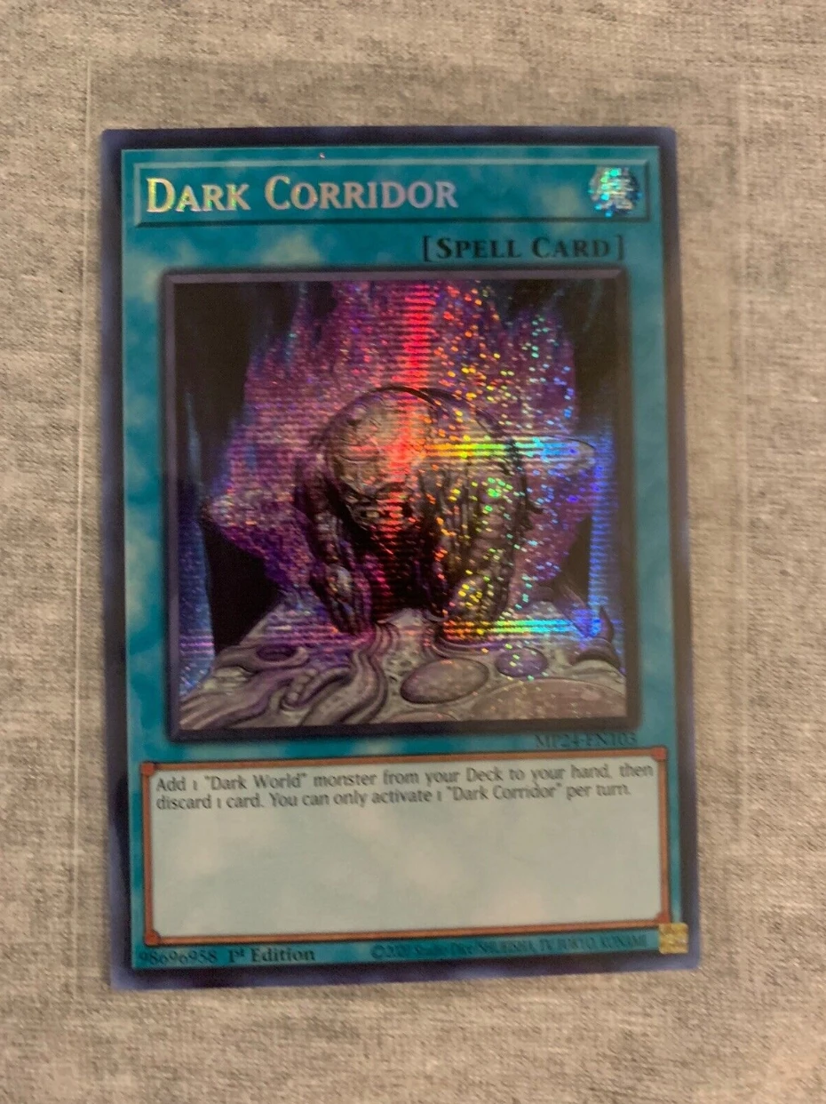 

Yugioh KONAMI Duel Monsters TCG MP24-EN103 Dark Corridor Secret Rare English 1st Edition Collection Mint Card