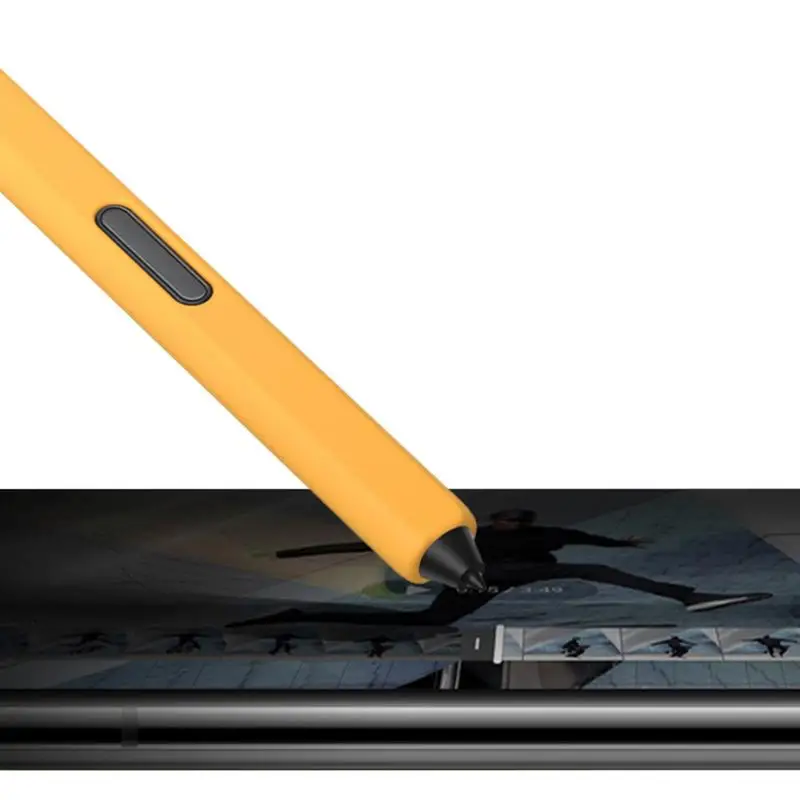 Soft Silicone Pen Case For Sam-sung Galaxys Tab S-Pen | Fruit & Vegetable Color Matching Drop Protection Sleeve Accessories
