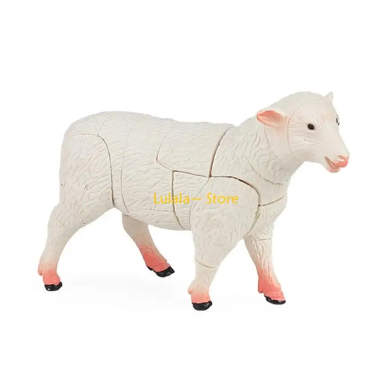 Y4QA 4D Poultry Model Building Toy Creative Animal Puzzle Building Blocks Learning Toy Educational Activity For School Projec