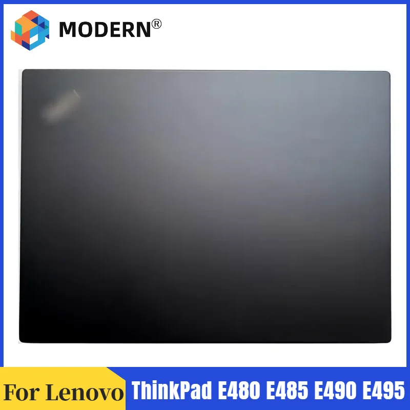 Baru asli untuk Lenovo ThinkPad E480 E485 E490 E495 penutup belakang LCD casing penutup atas logam aluminium 01LW154