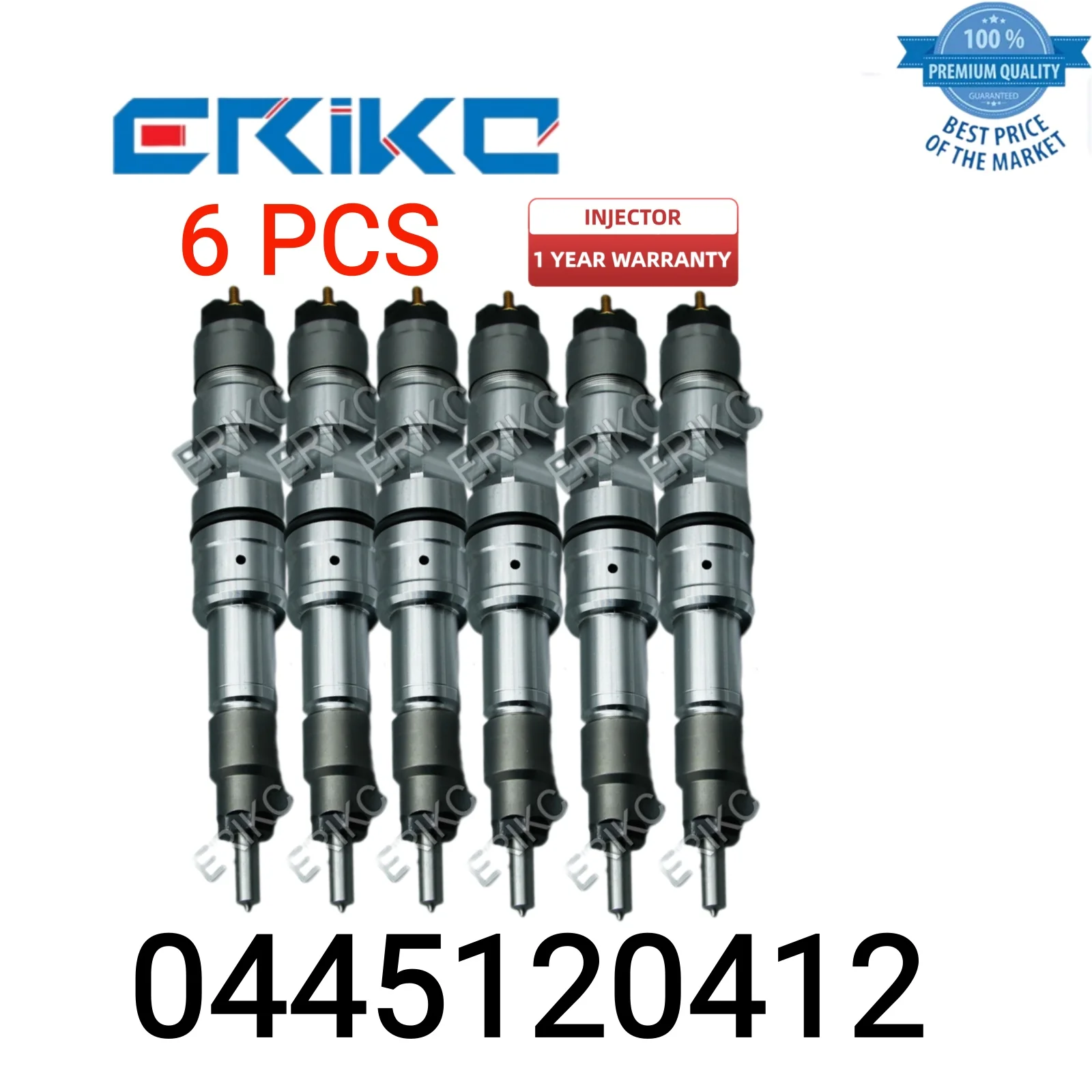 

6 PCS 0445120412 Auto Diesel Part Injector 0 445 120 412 Nozzle Injector 0445 120 412 Common Rail Fuel Injector