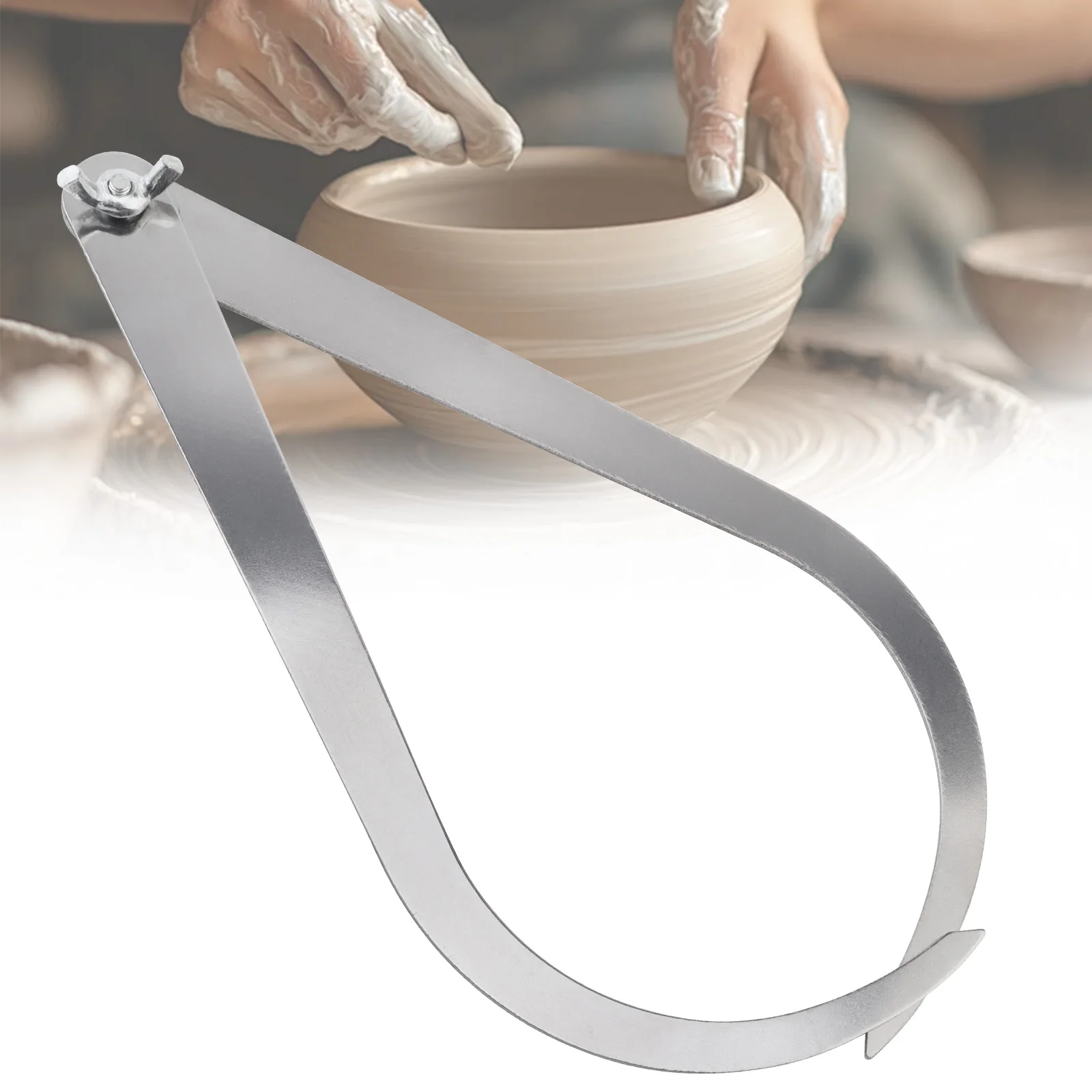 4 8 10 12 inch Clay Pottery Inside Outside Caliper Stainless Steel Bent Leg Calipers Tool for Carving Shaping Clay Sculpture