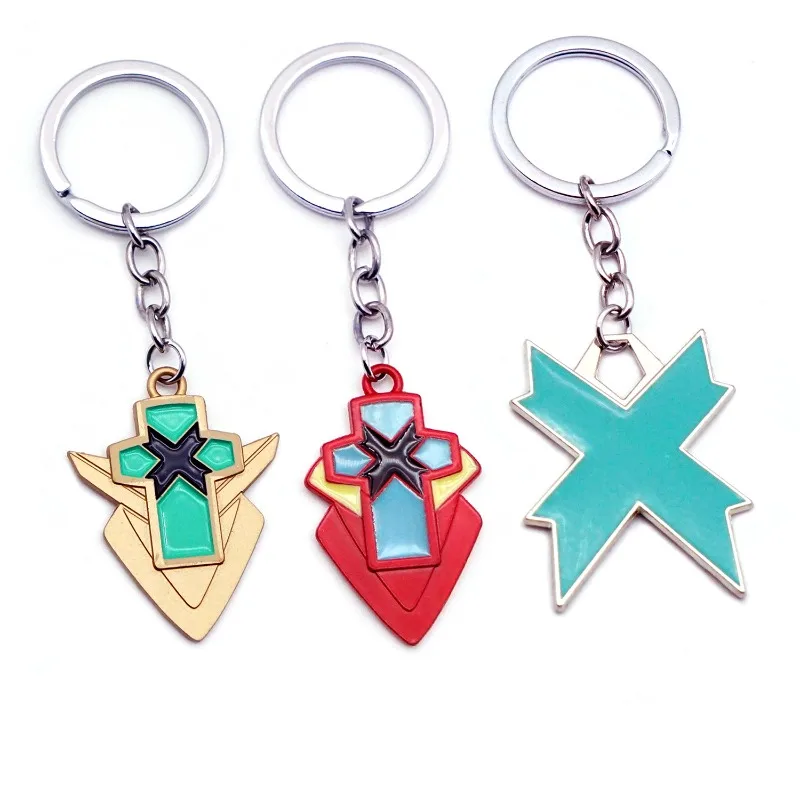 12 cm/4,72 pulgadas Xenoblade Chronicles 2 el conjunto completo de modelos de armas para llaveros de hoja Monedo espada colgante de Metal para Cosplay