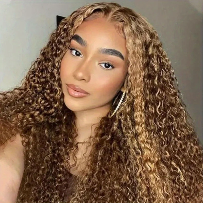13x4 HD Lace Frontal Wig P427 Highlight Wig Human Hair Water Wave Lace Front Wig 30 Inch Brazilian Deep Wave 13x6 Lace Front wig