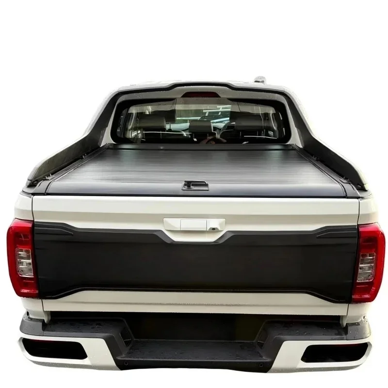 Factory Direct Aluminum Alloy Telc Electric Automatic Retractle Black Truck Bed Tonneau Cover No Drilling Required