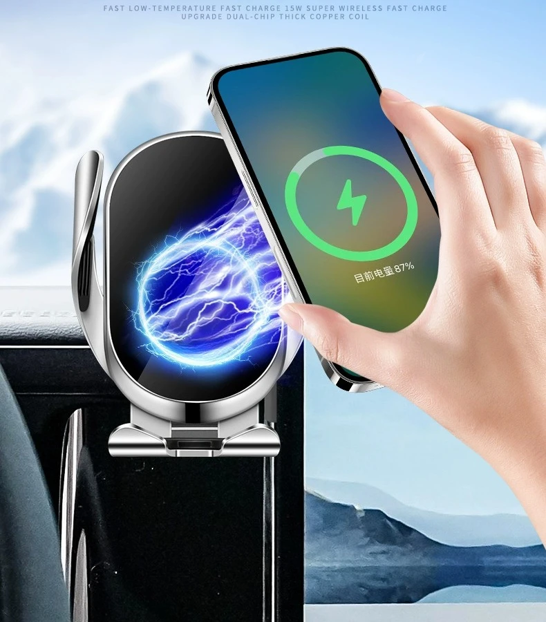for BYD Formula Leopard 8 Leopard 5 Car Mobile Phone Holder GPS Screen Gravity Bracket Wireless Charger Stand 4