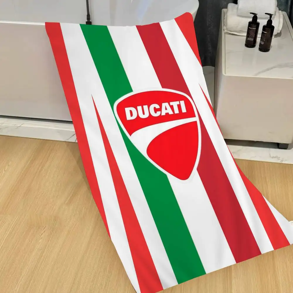D-Ducaties Motorcycle LOGO Microfiber Beach Towel Absorbent Quick dry Soft Yoga Swimming Resort Mountain Climbing Towel