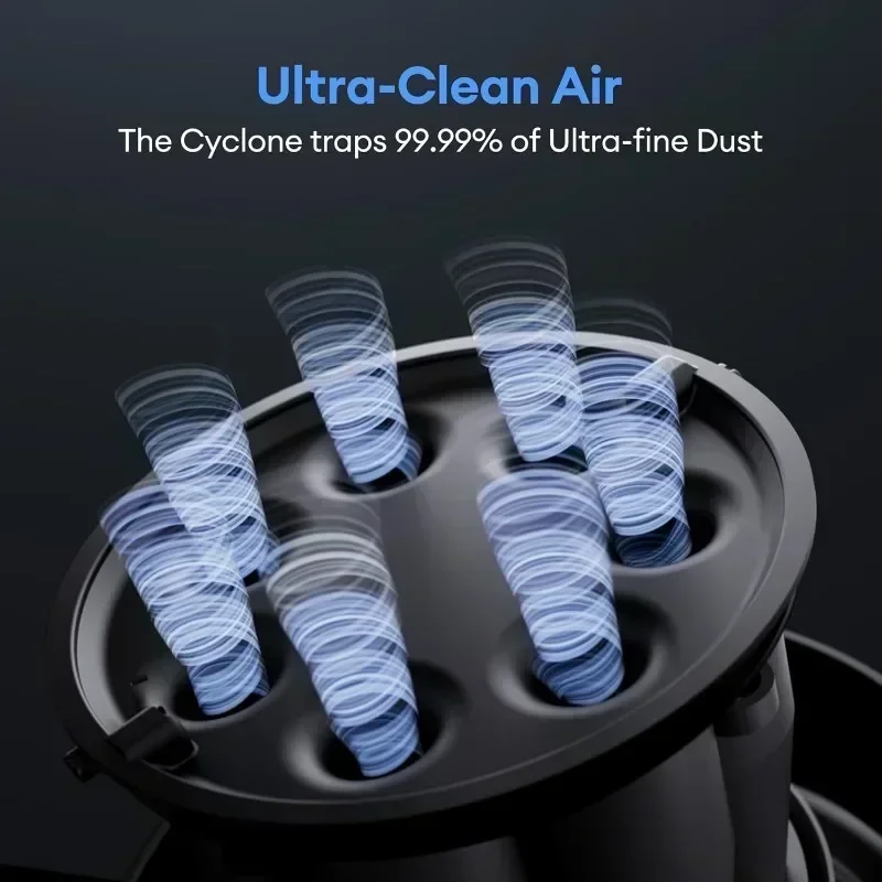 U10 Ultra Cordless Stick Vacuum Cleaner 450W Motor Anti-Tangle Brush Pet Hair Hardwood Floors and Carpets