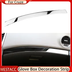 Car Glove Box Decoration Stripe for Chevrolet Cruze 2009 - 2015 Sedan Hatchback LHD Copilot Glovebox Cover Sticker Accessories