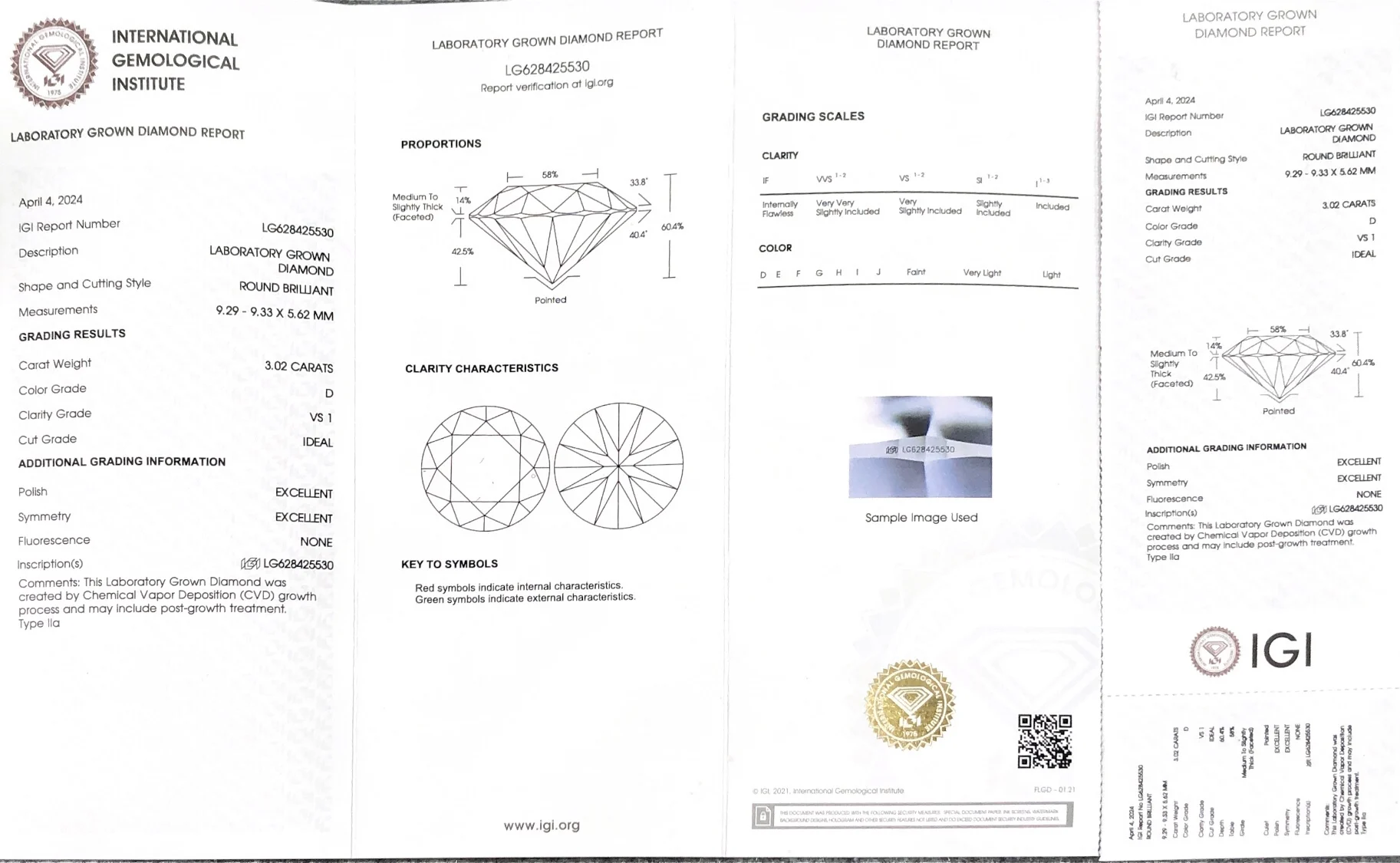 Mit IGI-Zertifikat 1ct 1,5ct 2ct 2,5ct 3ct 5ct Runde Echte Laborgezüchtete Diamanten CVD HPHT Laborhergestellte Diamanten Großhandel – Detail 6